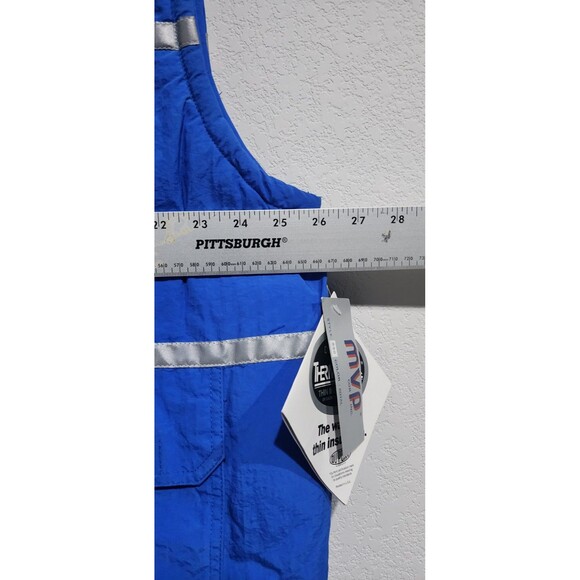 NWT VTG Deadstock MVP Corp Inc Mens L 890 Blue Thermolite DuPont Reflective Vest - Picture 9 of 14